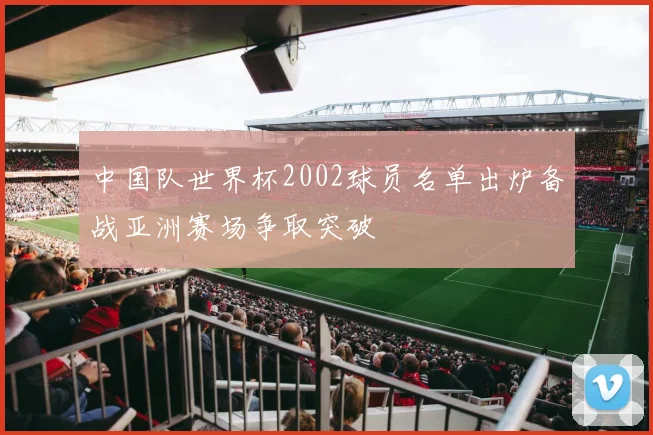 中国队世界杯2002球员名单出炉备战亚洲赛场争取突破